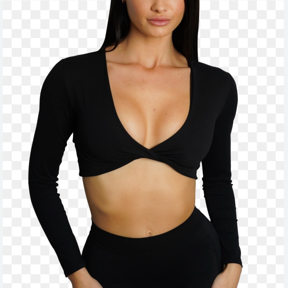 Black Keepthatpump Activewear Top